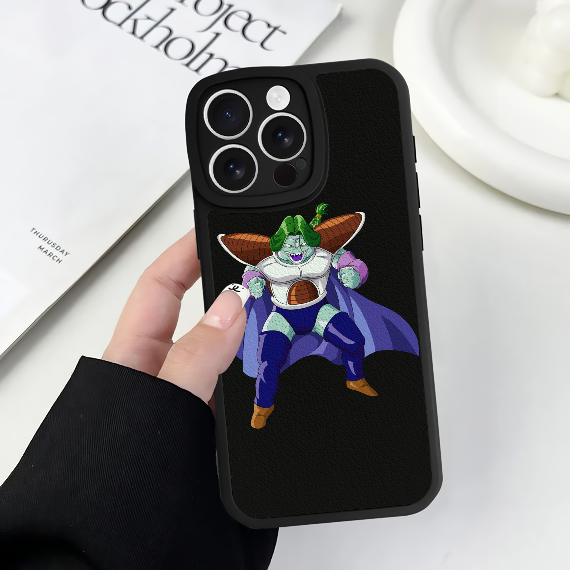 （画像用） ドラゴンボール DRAGON BALL 【iPhone 16シリーズ対応】シリコンスマホケース（レザー調） 材質：シリコン